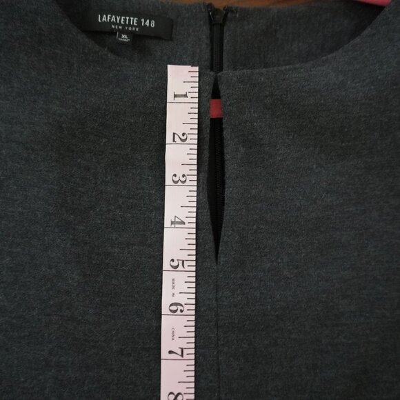 Lafayette 148 New York Grey Dress - Picture 8 of 14